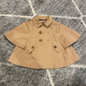 NWT Baby Gap Khaki cape coat